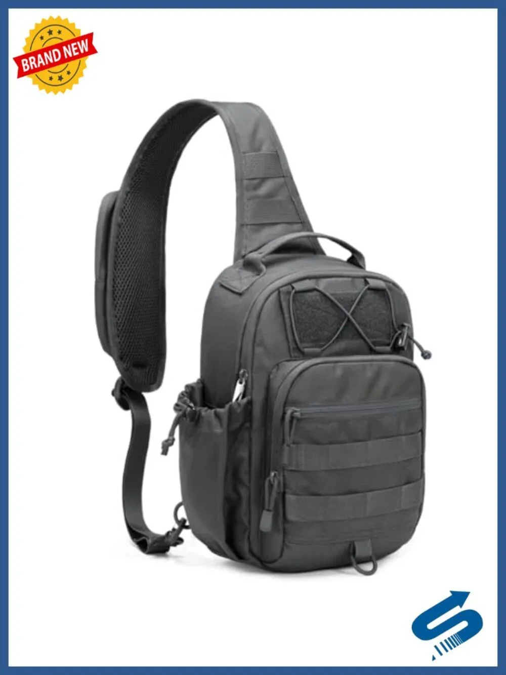 Tactical Sling Bag Anti-theft RFID Blocking Molle Crossbody Shoulder Bag Men's
